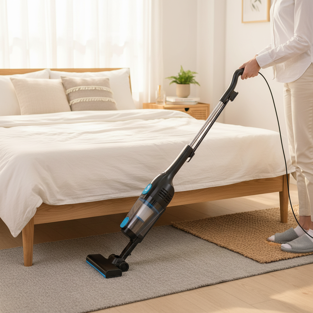 Aspirador no quarto