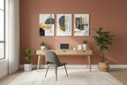Home Office - Parede Terracota