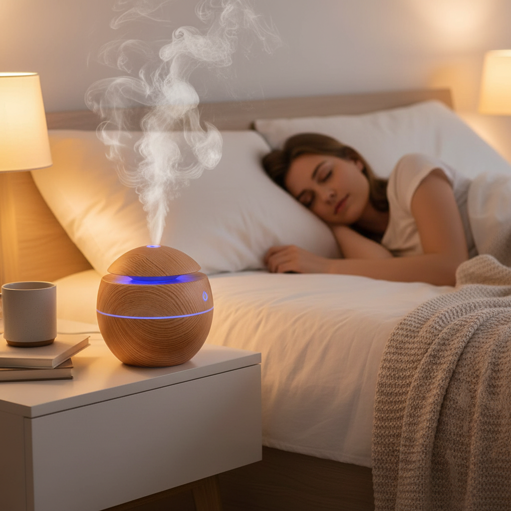 Humidificador no quarto