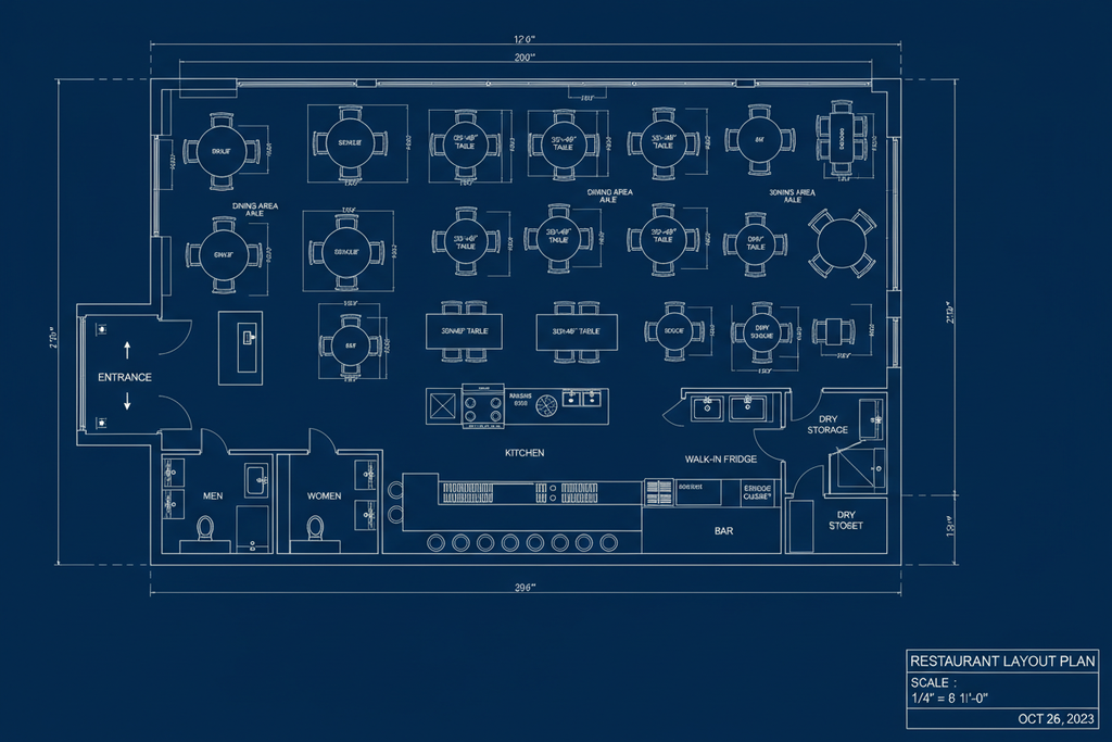 Planta 2D Restaurante