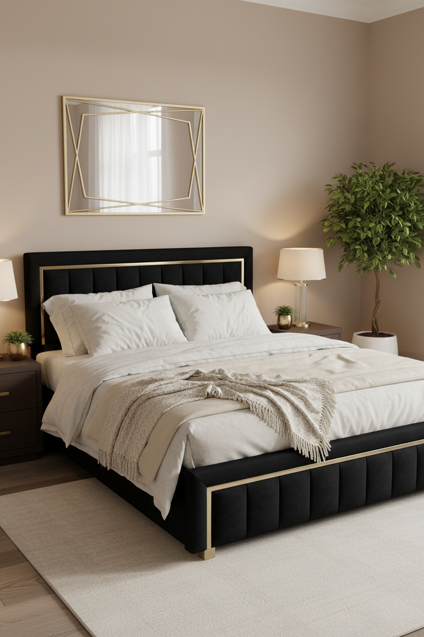 Quarto Sofisticado - Bege