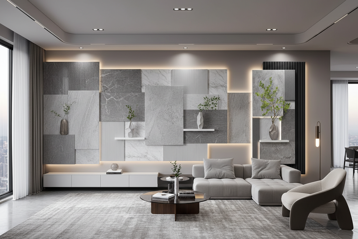 Sala de Estar - Versão Cinza