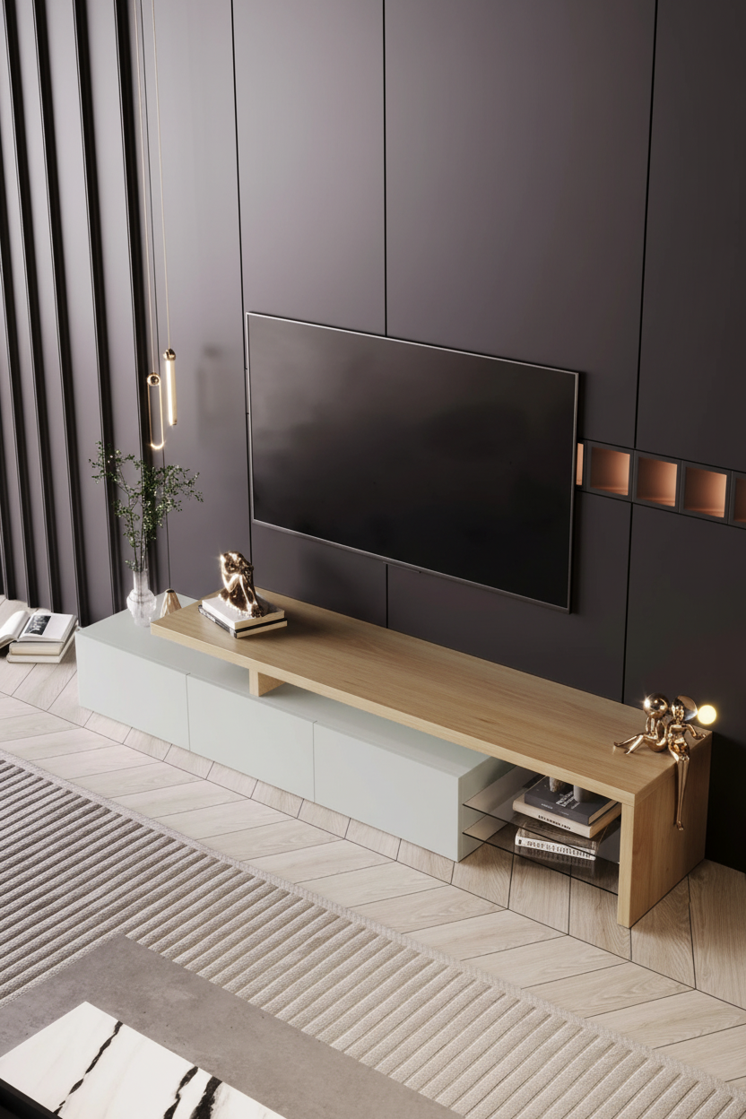 Sala Minimalista - Cinza Claro