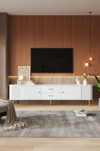 Sala - Painel Madeira Terracota com LED