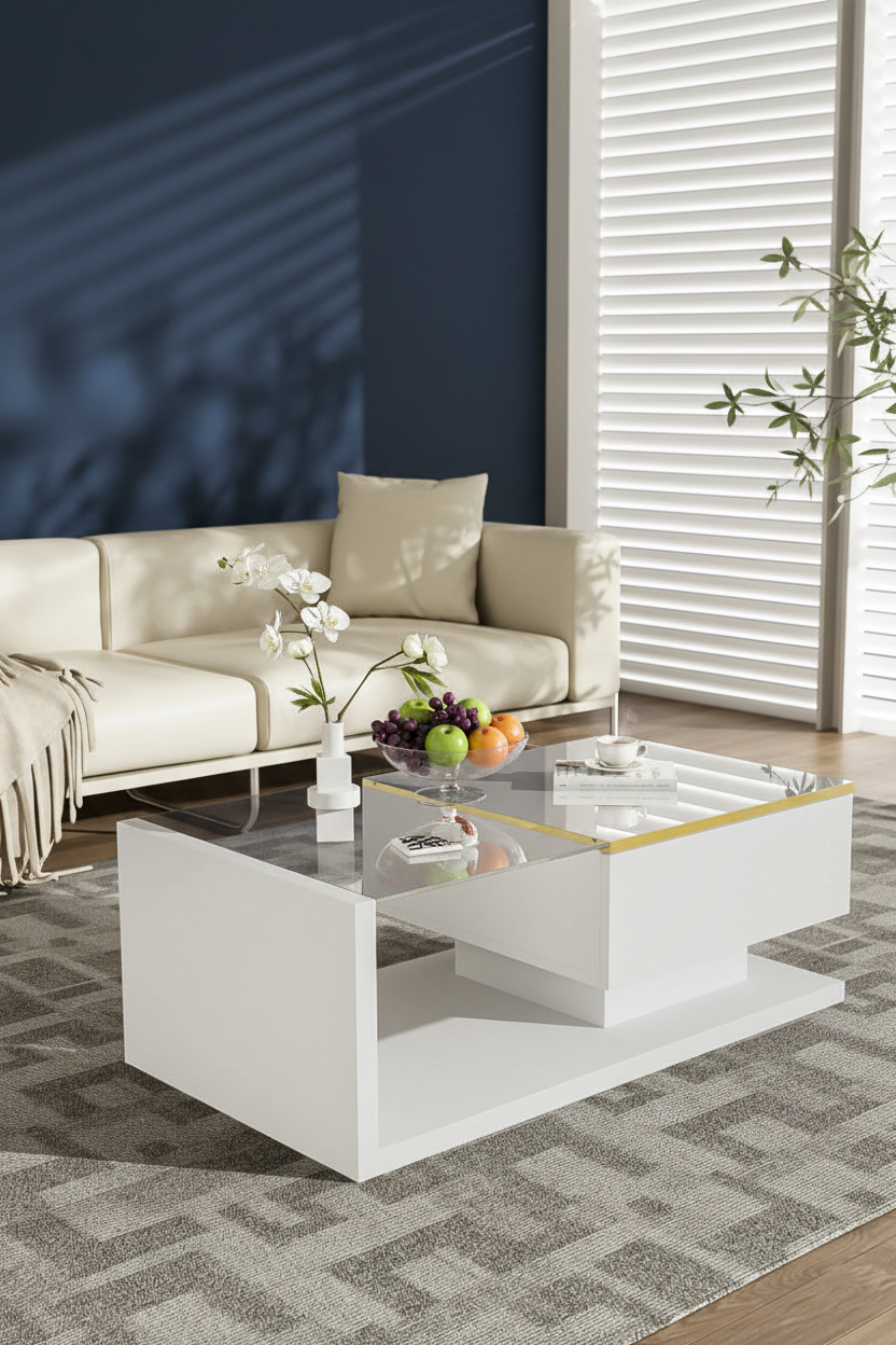 Sala - Parede Azul Marinho