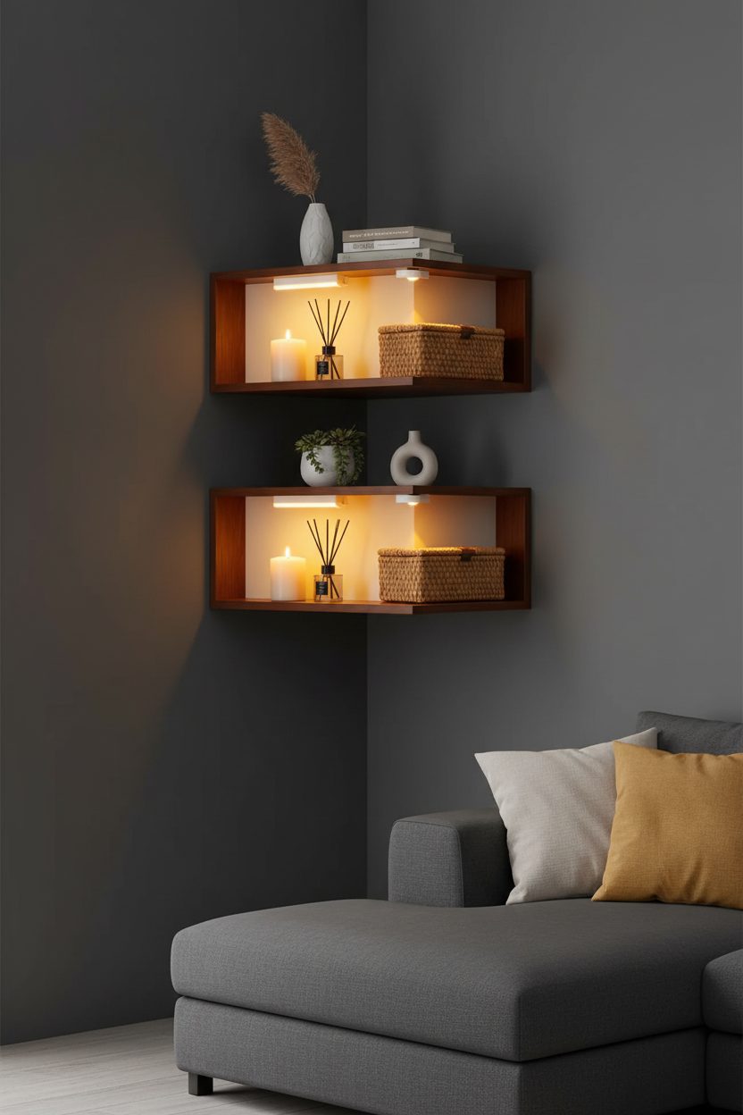 Sala - Parede Cinza Carvão